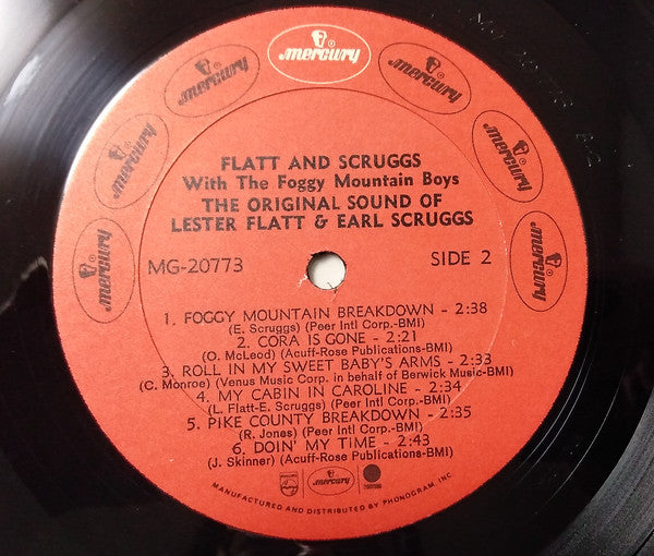 Flatt & Scruggs : The Original Sound (LP, Red)
