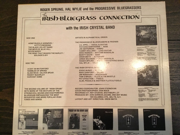 Roger Sprung, Hal Wylie And The Progressive Bluegrassers* With The Irish Crystal Band : The Irish-Bluegrass Connection (LP, Album)