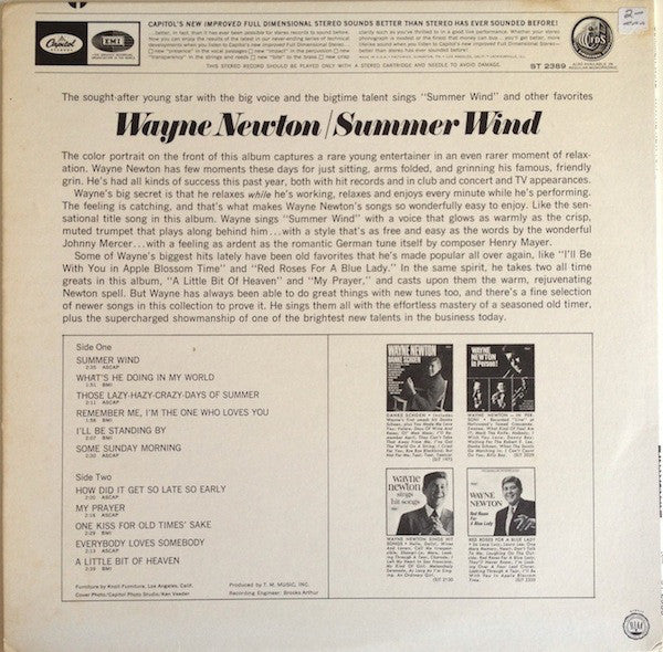 Wayne Newton : Summer Wind (LP)