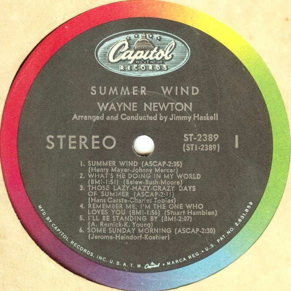 Wayne Newton : Summer Wind (LP)