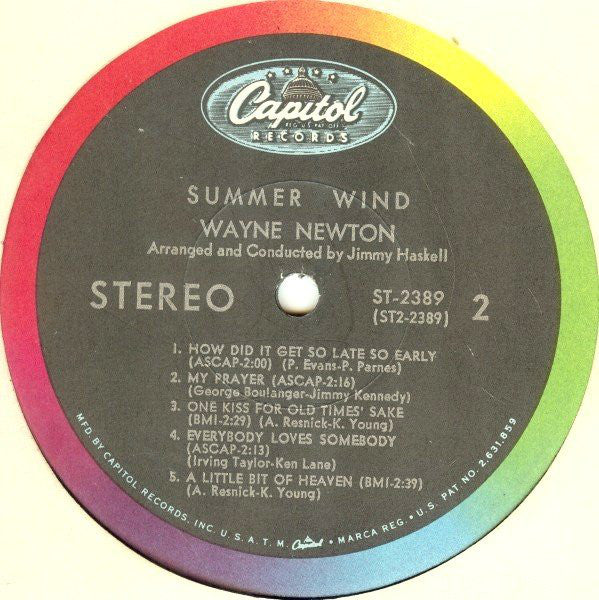 Wayne Newton : Summer Wind (LP)