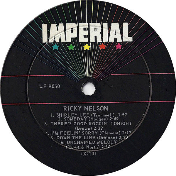 Ricky Nelson (2) : Ricky Nelson (LP, Album, Mono, Ind)