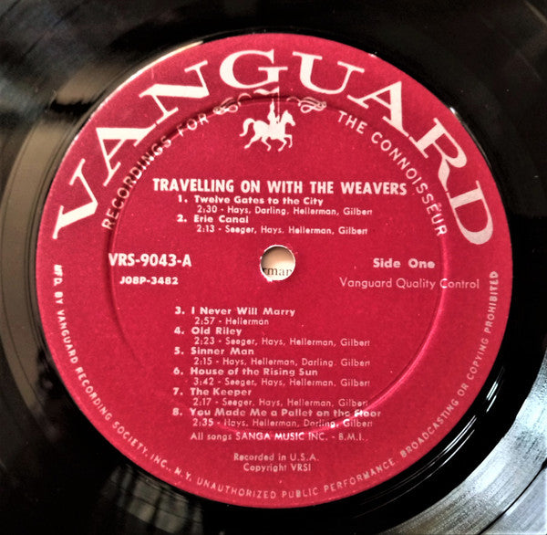 The Weavers : Travelling On With The Weavers (LP, Album, Mono)