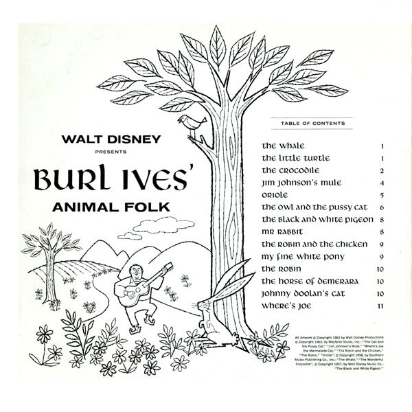 Burl Ives : Animal Folk (LP, Album)