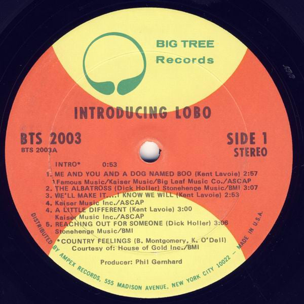 Lobo (3) : Introducing Lobo (LP, Album, Ame)