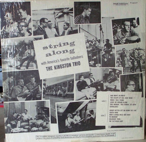 The Kingston Trio* : String Along (LP, Mono, RE, Scr)