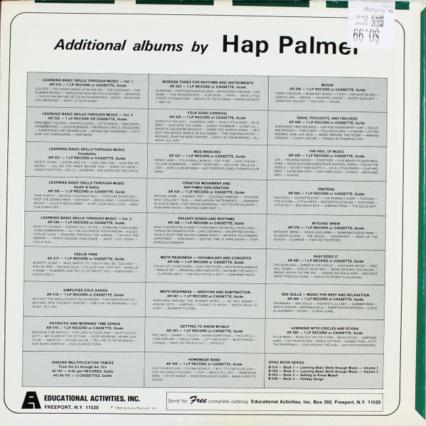 Hap Palmer : Holiday Songs And Rhythms (LP, Album, RE)