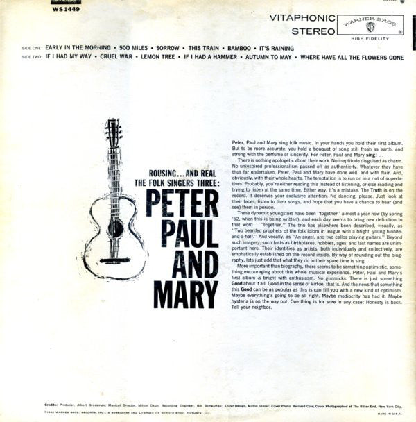 Peter, Paul & Mary : Peter, Paul And Mary (LP, Album, Hol)