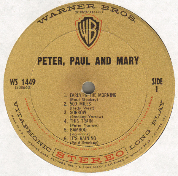 Peter, Paul & Mary : Peter, Paul And Mary (LP, Album, Hol)