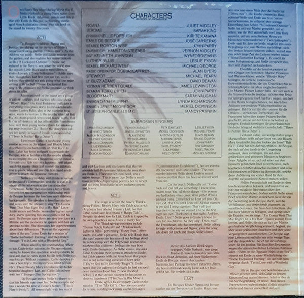 Rodgers & Hammerstein - Kiri Te Kanawa / José Carreras / Sarah Vaughan / Mandy Patinkin, Ambrosian Singers*, London Symphony Orchestra, Jonathan Tunick : South Pacific (LP, Album)
