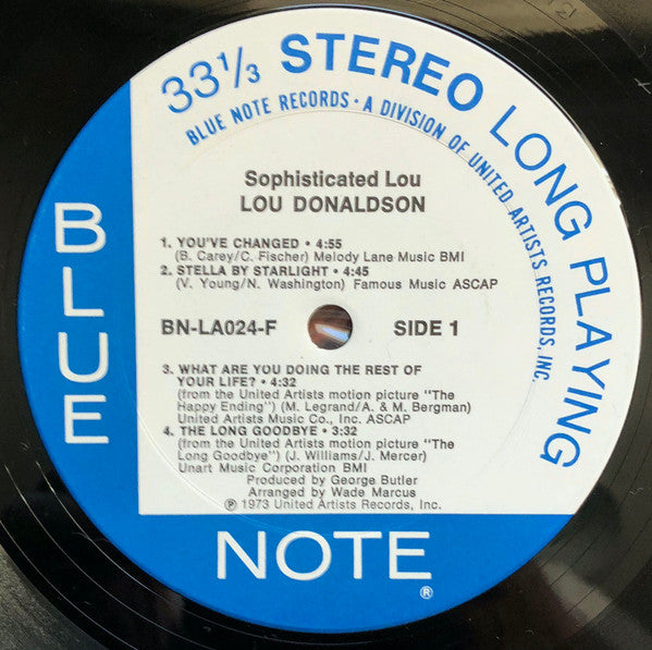 Lou Donaldson : Sophisticated Lou (LP, Album, Ter)