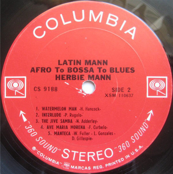Herbie Mann : Latin Mann (Afro To Bossa To Blues) (LP, Album, RP)