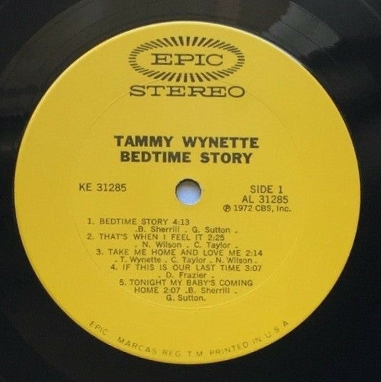 Tammy Wynette : Bedtime Story (LP, Album, Pit)
