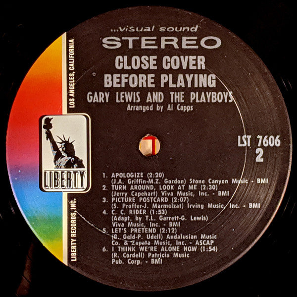 Gary Lewis & The Playboys : Close Cover Before Playing (LP, Album)