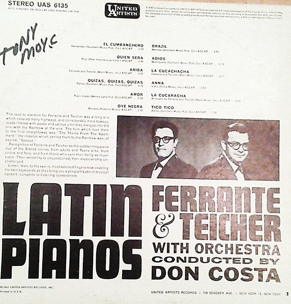 Ferrante & Teicher : Latin Pianos (LP, Album)