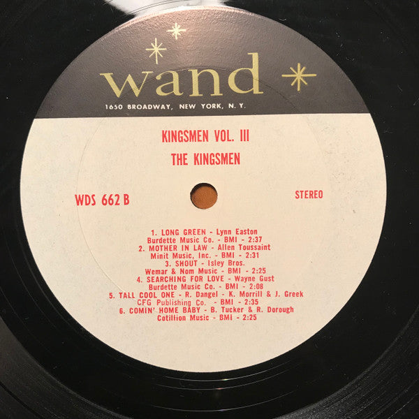 The Kingsmen : The Kingsmen Volume 3 (LP, Album, Pit)