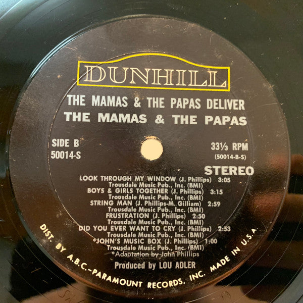 The Mamas & The Papas : The Mamas & The Papas Deliver (LP, Album, Mon)