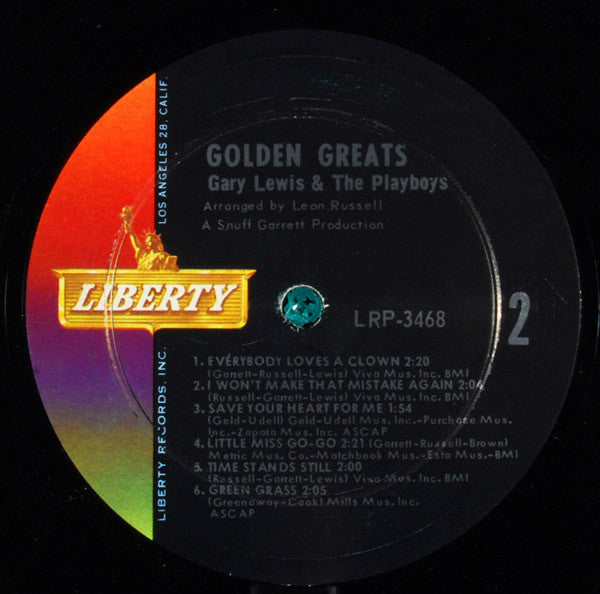 Gary Lewis & The Playboys : Golden Greats (LP, Comp, Mono, Ind)