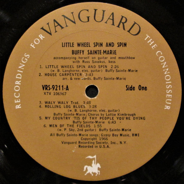 Buffy Sainte-Marie : Little Wheel Spin And Spin (LP, Album, Mono)