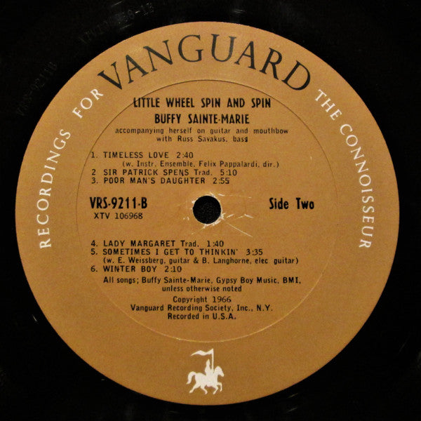 Buffy Sainte-Marie : Little Wheel Spin And Spin (LP, Album, Mono)