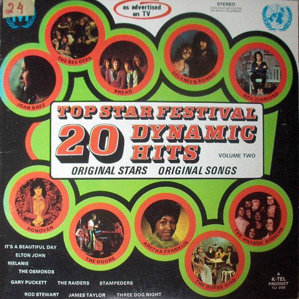 Various : 20 Top Star Festival Dynamic Hits Volume Two (LP, Comp)