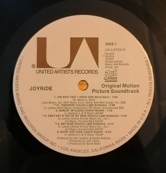 Various : Joyride (Original Motion Picture Sound Track) (LP, Album)
