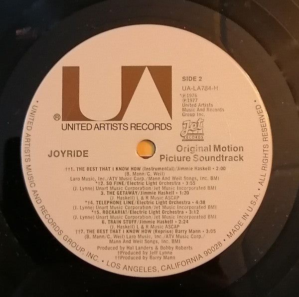 Various : Joyride (Original Motion Picture Sound Track) (LP, Album)