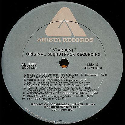 Various : "Stardust" Original Soundtrack Recording (2xLP, Comp, PRC)