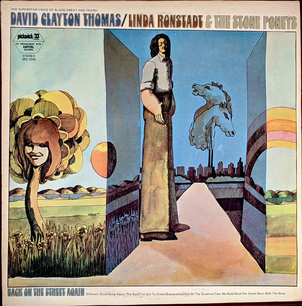 David Clayton Thomas* / Linda Ronstadt & The Stone Poneys : Back On The Street Again (LP, Comp)