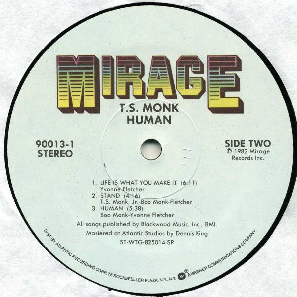T.S. Monk : Human (LP, Album)