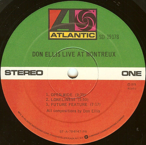Don Ellis : Live At Montreux (LP, Album, Pre)