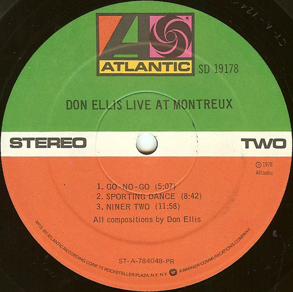 Don Ellis : Live At Montreux (LP, Album, Pre)