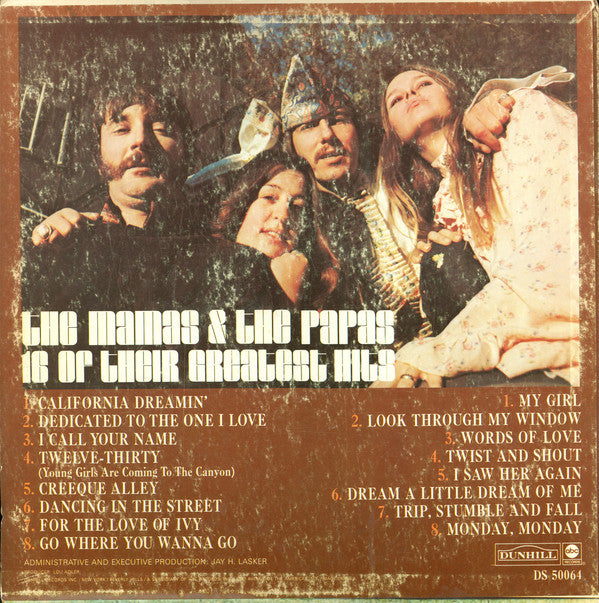 The Mamas & The Papas : 16 Of Their Greatest Hits (LP, Comp)