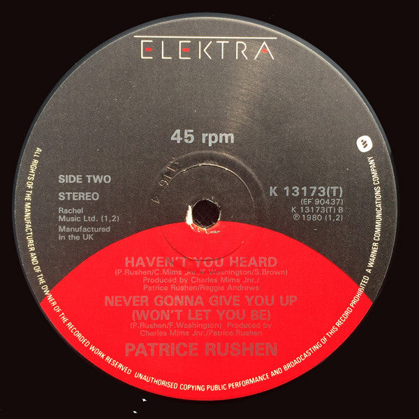 Patrice Rushen : Forget Me Nots (12")