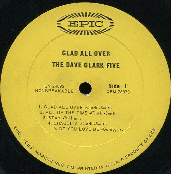 The Dave Clark Five : Glad All Over (LP, Album, Mono)