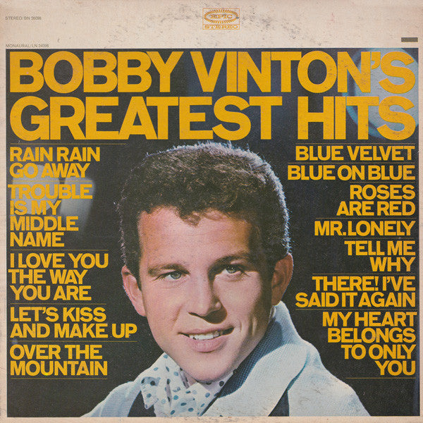 Bobby Vinton : Bobby Vinton's Greatest Hits (LP, Comp, RP)
