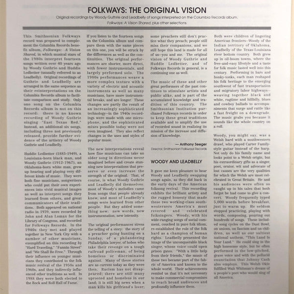 Various : Folkways: The Original Vision (LP, Comp, RE)