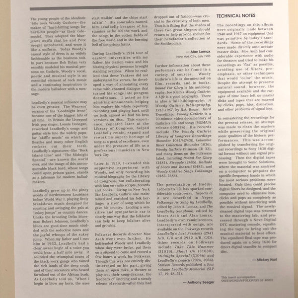 Various : Folkways: The Original Vision (LP, Comp, RE)