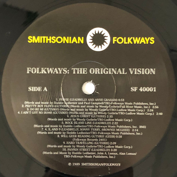 Various : Folkways: The Original Vision (LP, Comp, RE)