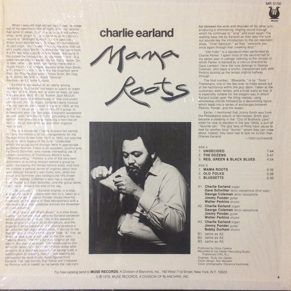 Charlie Earland* : Mama Roots (LP, Album)