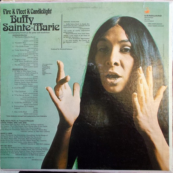 Buffy Sainte-Marie : Fire & Fleet & Candlelight (LP, Album, Mono)