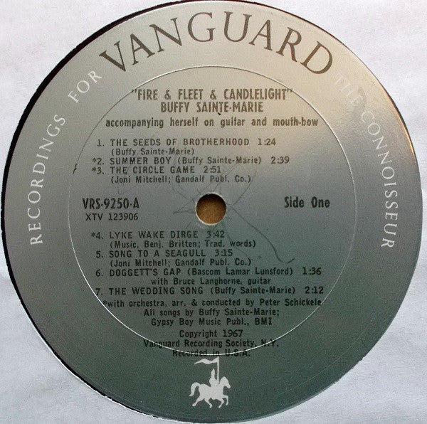 Buffy Sainte-Marie : Fire & Fleet & Candlelight (LP, Album, Mono)