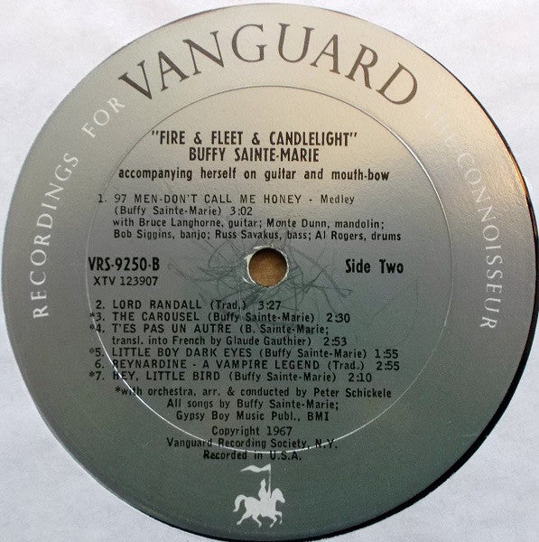 Buffy Sainte-Marie : Fire & Fleet & Candlelight (LP, Album, Mono)
