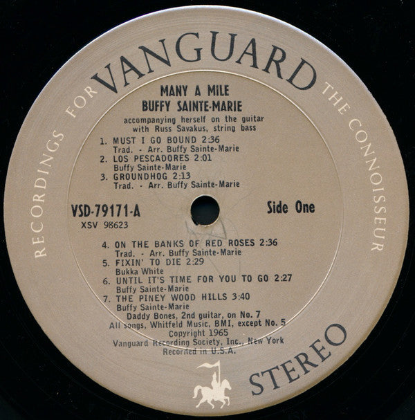 Buffy Sainte-Marie : Many A Mile (LP, Album, RP, Pit)