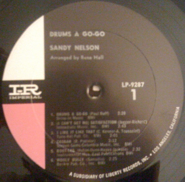 Sandy Nelson : Drums À Go-Go (LP, Album, Mono)