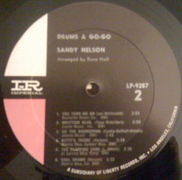 Sandy Nelson : Drums À Go-Go (LP, Album, Mono)