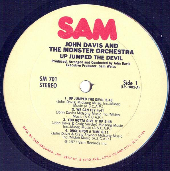 John Davis And The Monster Orchestra* : Up Jumped The Devil (LP, Album)