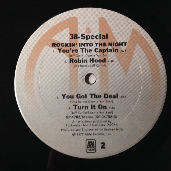 38 Special (2) : Rockin' Into The Night (LP, Album, Pit)