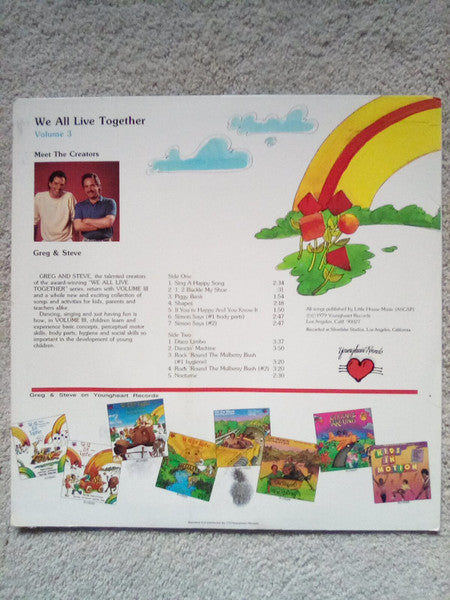 Greg And Steve : We All Live Together Volume 3 (LP, RP)