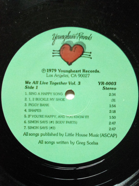 Greg And Steve : We All Live Together Volume 3 (LP, RP)